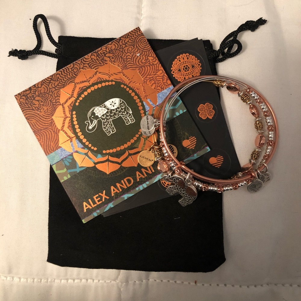 Three brand new Alex & Ani bracelets